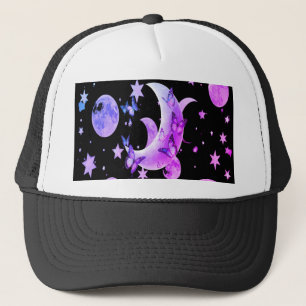 Camionero Gorra lunar cósmico - Ropa de cabeza inspirada en 