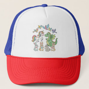 Camionero Gorra mágica para niños de unicornio y amigos drag
