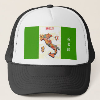 Camionero Gorra mapa de Italy