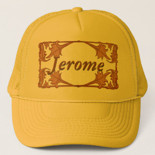 Camionero Gorra - Marco de soporte de hoja con nombre