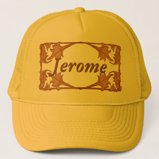 Camionero Gorra - Marco de soporte de hoja con nombre