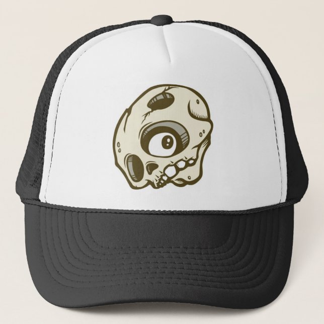 Camionero Gorra marrón del skullie de DOLLA (Anverso)