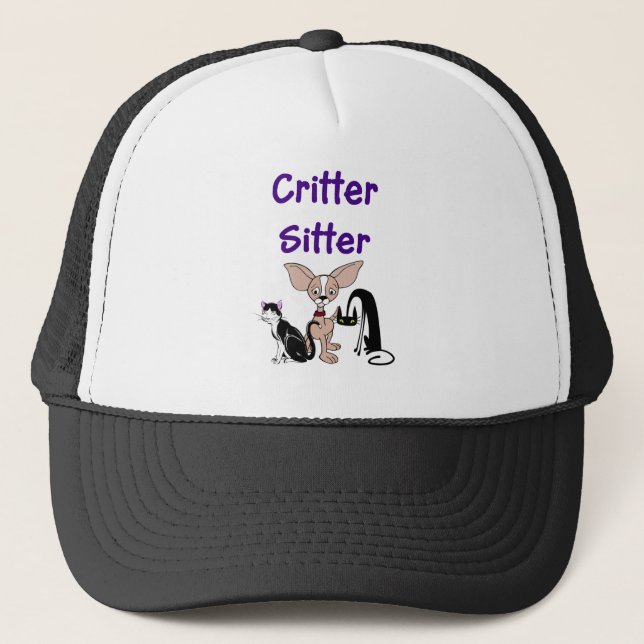 Camionero Gorra mascota de Sitter (Anverso)
