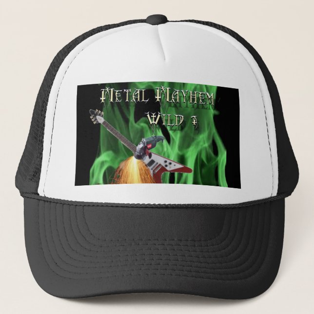 Camionero Gorra metalizado de la demostración de la (Anverso)