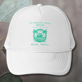 Camionero Gorra Monograma de Reunión Familiar | Grupo de cru