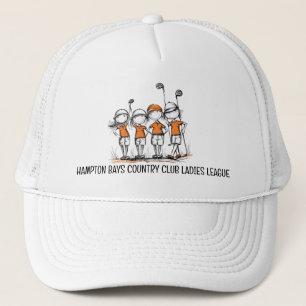 Camionero Gorra NARANJA de la Liga de Mujeres personalizados