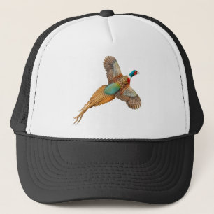 Camionero Gorra Necked de la malla del faisán del anillo