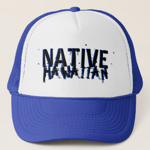 Camionero Gorra negro azul nativo de Hawái