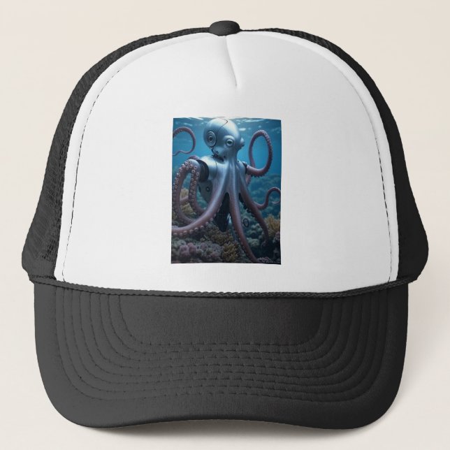 Camionero Gorra negro de Cyber Octopus (Anverso)