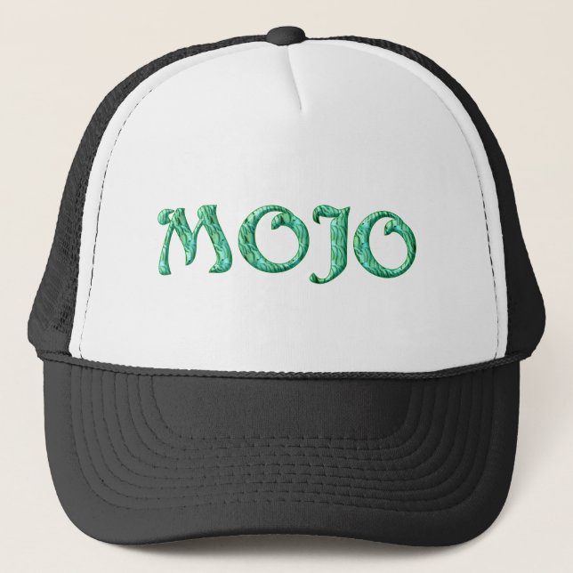 Camionero Gorra negro de Mojo trucker (Anverso)
