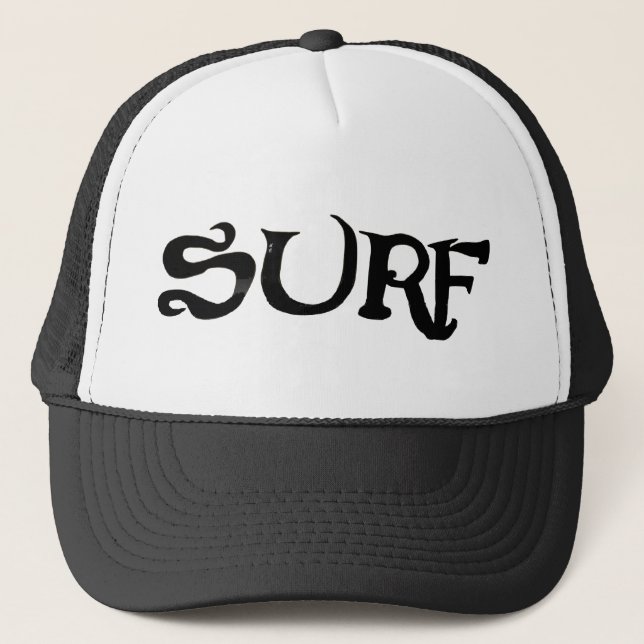 Camionero Gorra negro de Surf (Anverso)