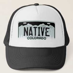 Camionero Gorra negro nativo del recuerdo de la placa de