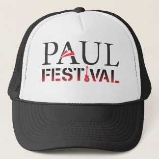 Camionero Gorra negro y blanco del festival de Paul del