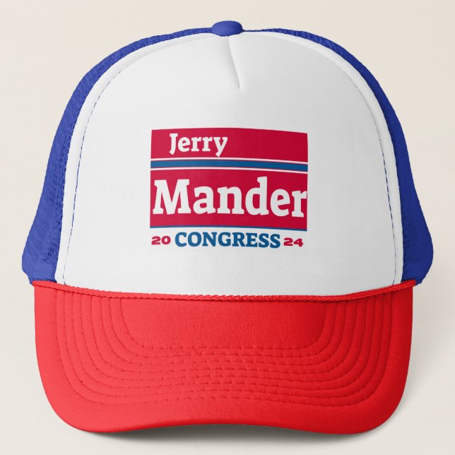 Camionero Gorra oficial de campaña de Jerry Mander 2024 (Anverso)