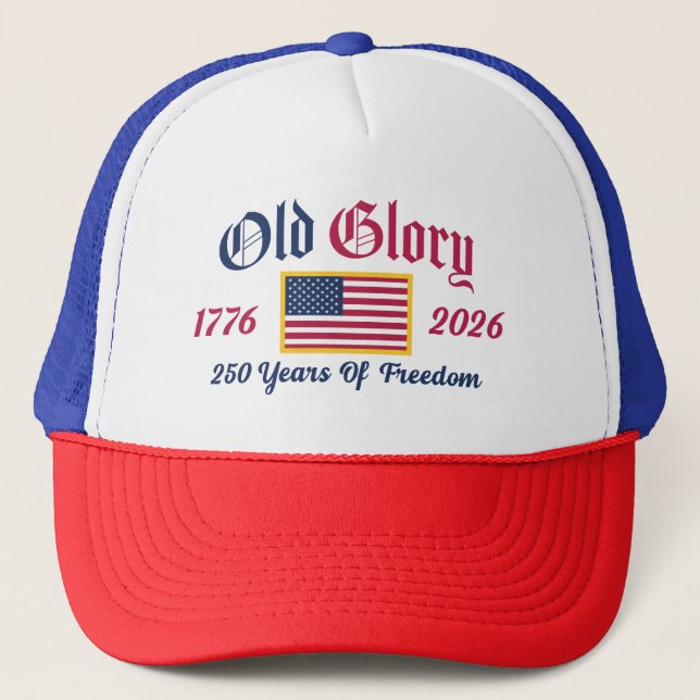 Camionero Gorra "Old Glory" Aniversario 250 de EE. UU. (Anverso)