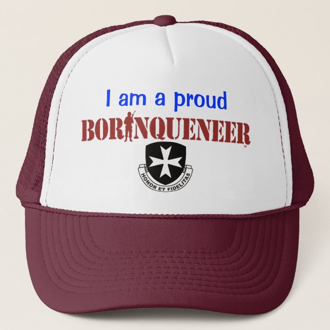 Camionero Gorra orgulloso de Borinqueneer (Anverso)