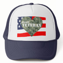 Gorra orgulloso de los veteranos del corazón del
