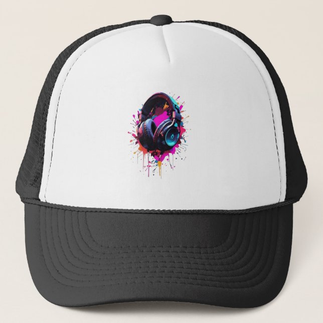 Camionero Gorra para el amante de la música. (Anverso)