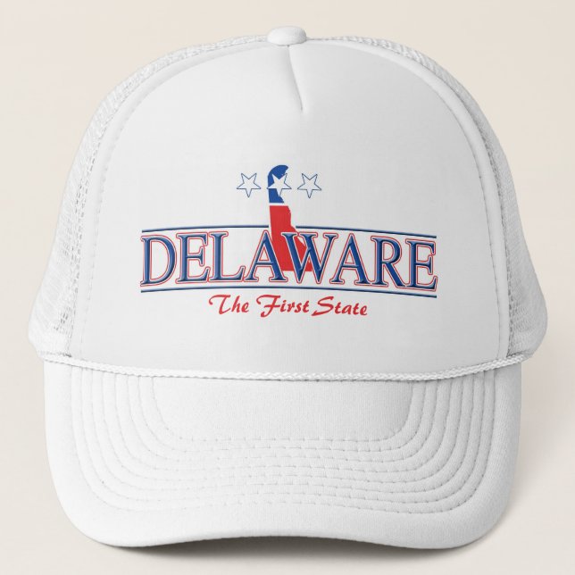 Camionero Gorra patriótico de Delaware (Anverso)