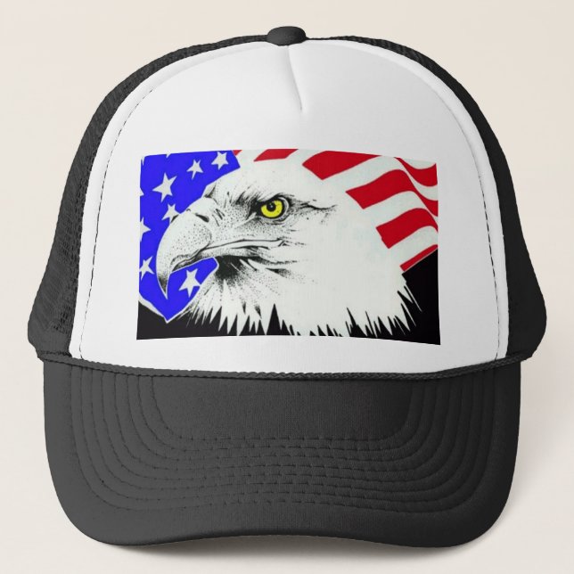 CAMIONERO GORRA PATRIÓTICO DE EAGLES (Anverso)