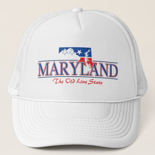 Camionero Gorra patriótico de Maryland (Anverso)