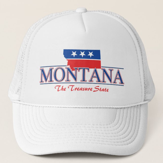 Camionero Gorra patriótico de Montana (Anverso)