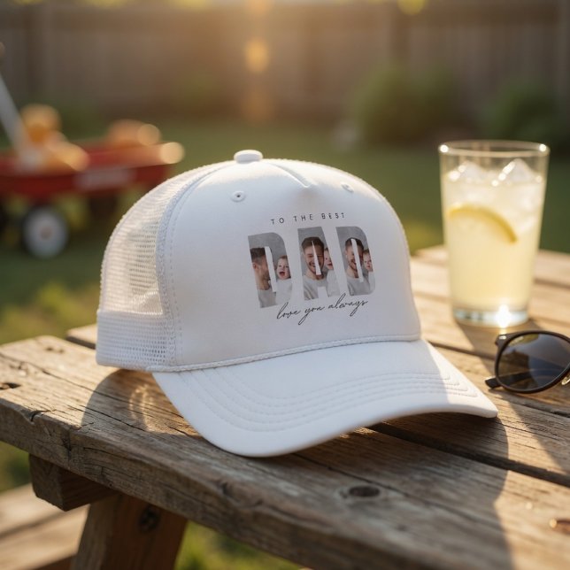 Camionero Gorra Personalizada con Foto de Papá | Mejor Papá  (Subido por el creador)