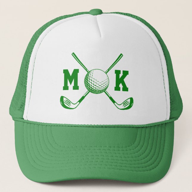 Camionero Gorra personalizada con monograma de inicial y nom (Anverso)