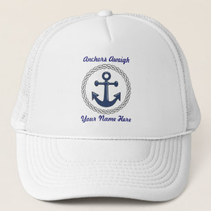 Camionero Gorra personalizado Aweigh de las anclas