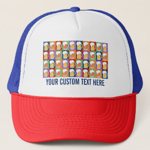Camionero GORRA personalizado de arte pop de BEER