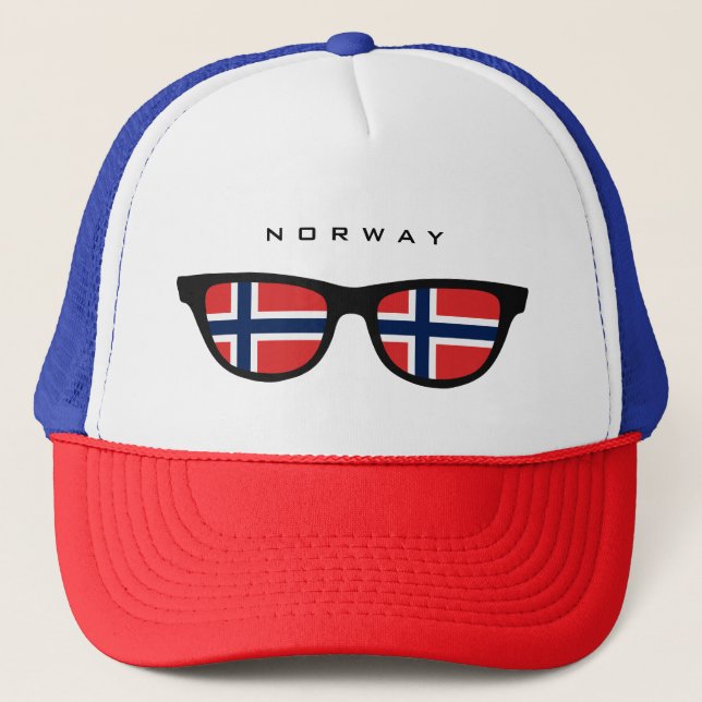 Camionero Gorra personalizado de los tonos de Noruega (Anverso)