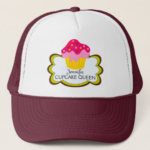Camionero Gorra personalizado de torta rosada caprichosa