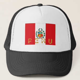 Camionero Gorra peruano del recuerdo de la bandera de Perú