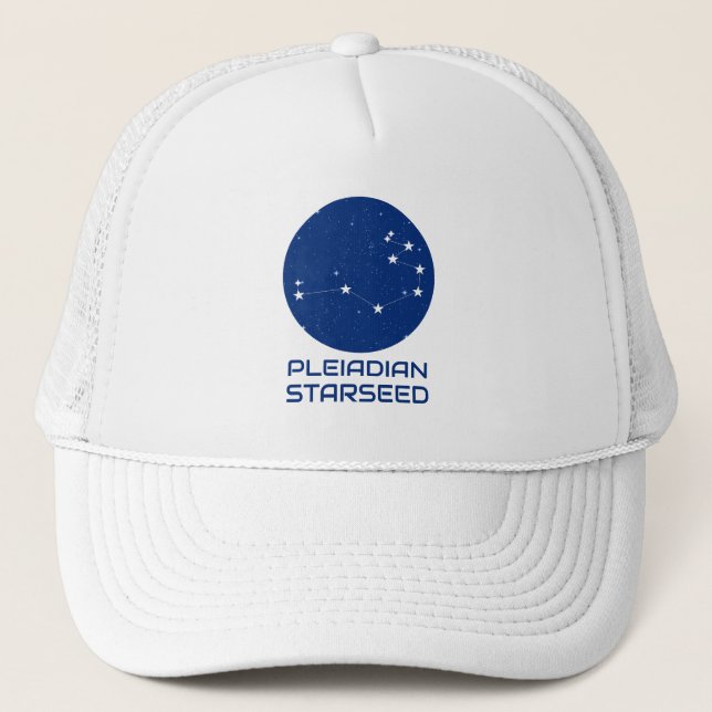 Camionero Gorra Pleiadian de semillas de estrellas - Estílic (Anverso)
