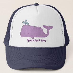 Camionero Gorra púrpura de la ballena