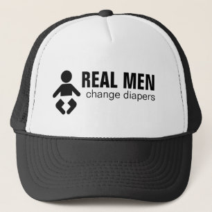 Camionero Gorra real de los pañales del cambio de los