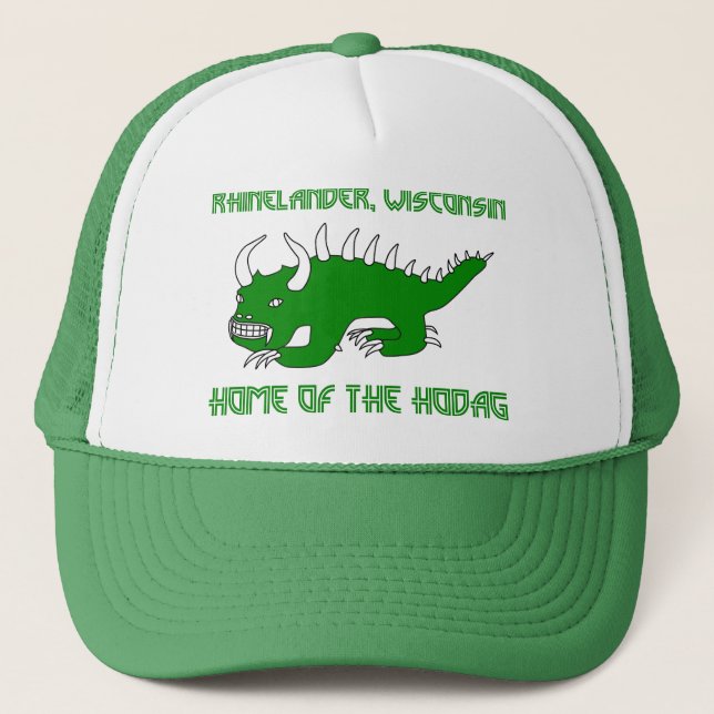 Camionero Gorra retro de Hodag - de Rhinelander Hodag (Anverso)