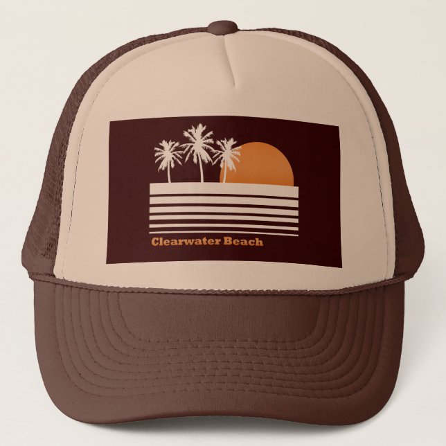 Camionero Gorra retro de la playa de Clearwater (Anverso)
