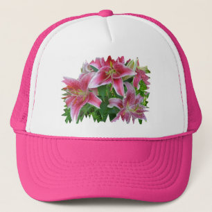Camionero Gorra rosa de Star Gazer Lilies