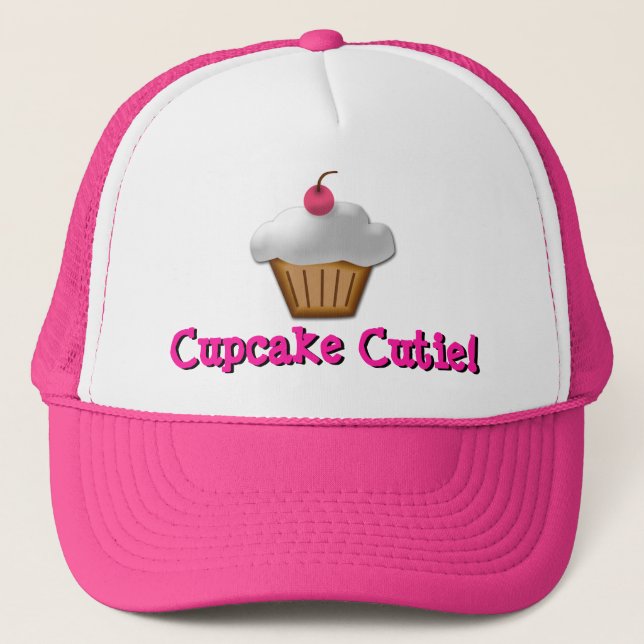 Camionero Gorra rosado de Cutie de la magdalena (Anverso)