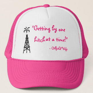 Camionero Gorra rosado de la esposa del campo petrolífero