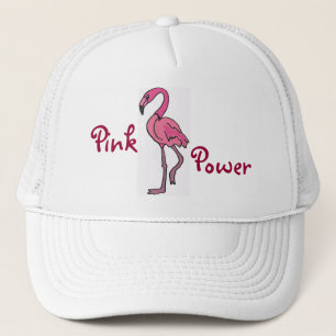 Camionero Gorra rosado del flamenco del poder de los CB
