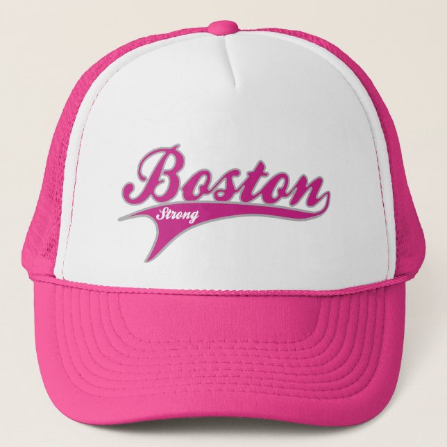 Camionero Gorra rosado FUERTE del estadio de béisbol de (Anverso)