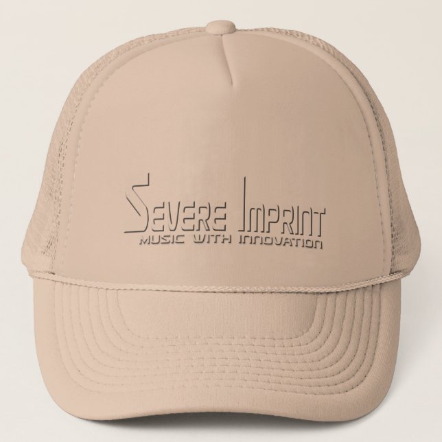Camionero Gorra severo de Tucker de la impresión, oro (Anverso)