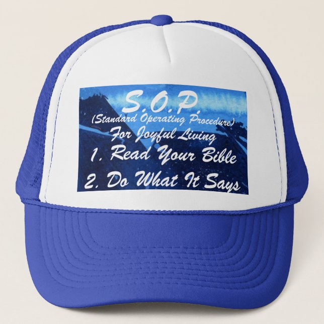 Camionero Gorra SOP de la Biblia (Anverso)