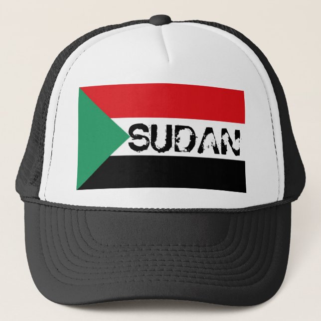 Camionero Gorra sudanés del recuerdo de la bandera de Sudán (Anverso)