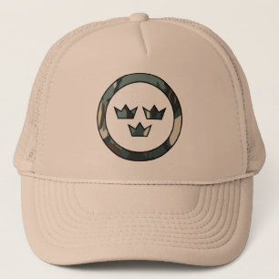 Camionero GORRA sueco de la fuerza aérea de Camo