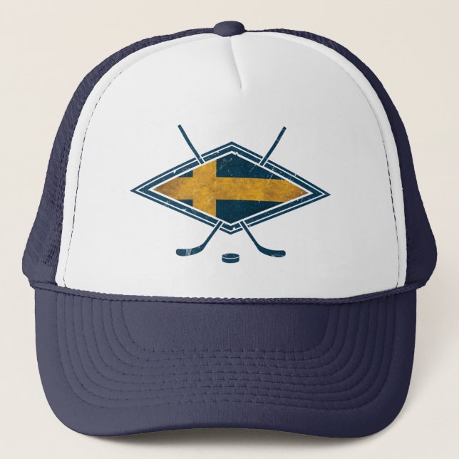 Camionero Gorra sueco de malla de hockey sobre hielo (Anverso)