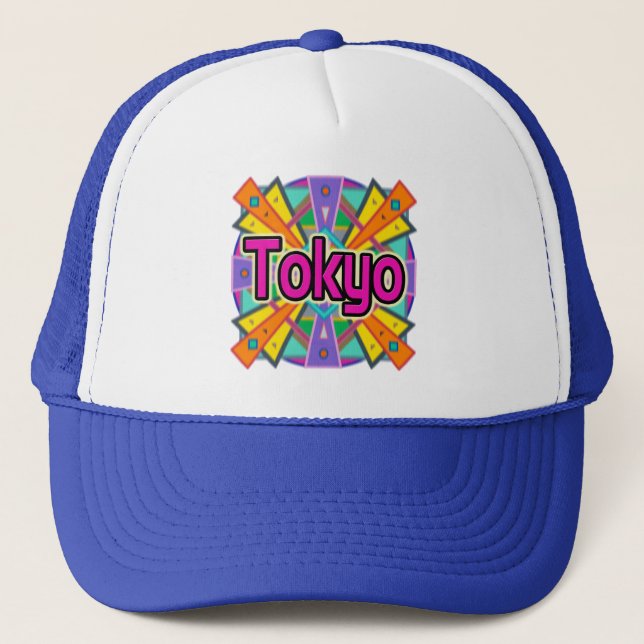Camionero Gorra "Tokyo" de diseño de alegría (Anverso)