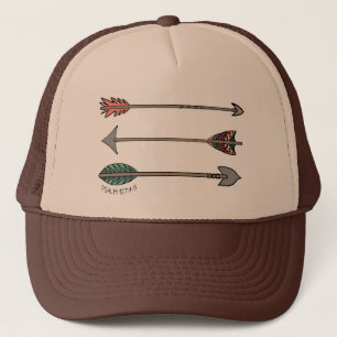 Camionero Gorra tribal de la flecha llena del salmo 127 del